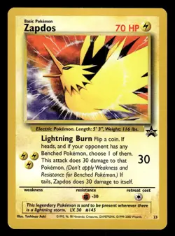 Pokemon TCG WoTC Promo #23/53 Zapdos LP+ - Image 1