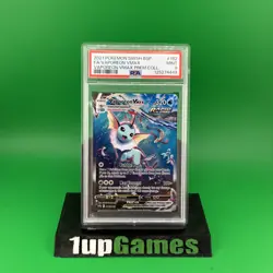 2021 POKEMON SWSH182 VAPOREON VMAX PREMIUM COLLECTION FULL ART PSA 9 - Image 1