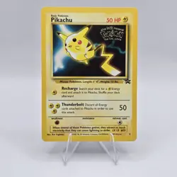 Pikachu #25 Black Star Promo - 1999 - WB The First Movie LP Pokemon Vintage - Image 4