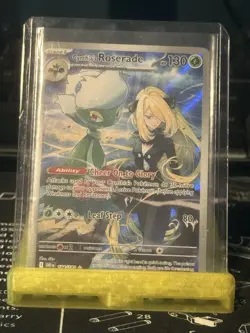 Pokemon TCG Destined Rivals Cynthia’s Roserade 184/182 Illustration Rare NM - Image 3