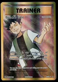 2016 Pokemon XY Evolutions 107/108 BROCK's GRIT Full Art Trainer - Image 1