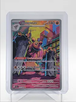 CONKELDURR 2025 POKEMON BLACK BOLT ILLUSTRATION RARE 127/086 Q6435 - Image 1