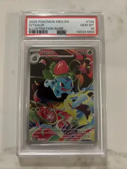 Pokemon TCG Ivysaur Illustration Rare Mega Evolution 134/132 PSA 10 - Image 1
