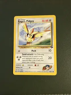 Pokemon Koga's Pidgey - WOTC Gym Challenge Common 80/132 Unlimited - Image 1