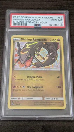 SHINING RAYQUAZA 2017 Pokemon #56/73 PSA 10 GEM-MINT Shining Legends HOLO! - Image 1