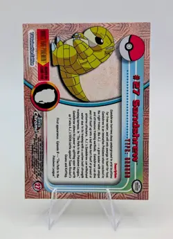 2000 Topps Chrome Pokemon: Sandshrew #27 - NM - Image 2