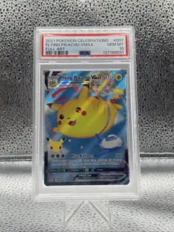 Pokemon Flying Pikachu VMAX Celebrations Full Art 007/025 Psa 10 - Image 1