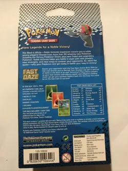 Pokemon TCG Black & White Noble Victories: Fast Daze Theme Deck 2011 Sealed - Image 2