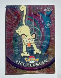 Pokemon Topps Chrome - Persian #53 - TV Animation Edition - LP - Image 1