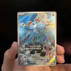 Pokemon Marill SV02: Paldea Evolved Illustration Rare Holo 204/193 70HP - Image 1