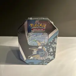 Pokemon TCG : Eevee Evolutions Tin -w/ 4 Booster Packs & Foil Vaporeon V - Image 1