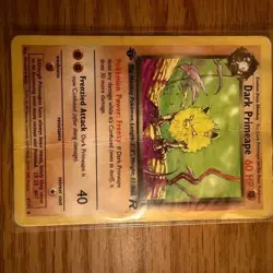 Pokemon TCG - 1st edition Team Rocket Dark Primeape #43/82 60 HP Uncommon - Image 1