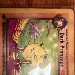 Pokemon TCG - 1st edition Team Rocket Dark Primeape #43/82 60 HP Uncommon - Image 3