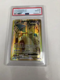2016 Pokemon XY Evolutions Dragonite EX Full Art #106 PSA 10 GEM MINT - Image 1