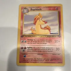 Pokemon TCG Rapidash Jungle 1st Edition 44/64 70 HP Uncommon Regular English - Image 1