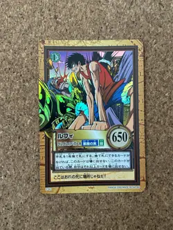 one piece carddass hyper battle Luffy 2000 Holo C145 - Image 1