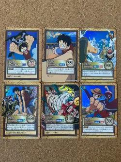 one piece carddass hyper battle Holo Luffy 6set 2000/2001 - Image 1