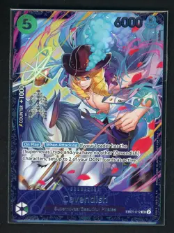 2024 ONE PIECE PROMOS TREASURE CUP-TOP 16 #012 CAVENDISH SEALED - Image 1