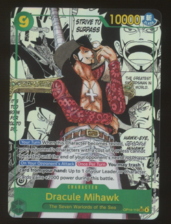 One Piece English OP14-119 Manga Alternate Art Dracule Mihawk - Image 1