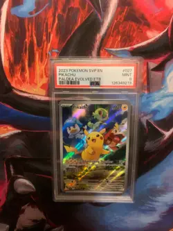 psa 9Pikachu 027 Sv: Scarlet & Violet Promo Cards Holo PSA 9 - Image 1
