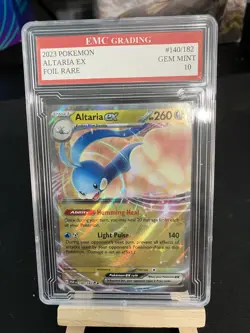 ALTARIA EX #140/182 RARE FOIL Pokemon 2023 Card GRADED 10 MINT TCG CCG - Image 1