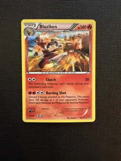 Blaziken 14/111 Holo Rare XY - Furious Fists Pokemon TCG Card NM - Image 1