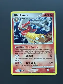 Blaziken - 3/127 - Holo Rare Platinum Base Set Pokemon TCG Card - Image 1