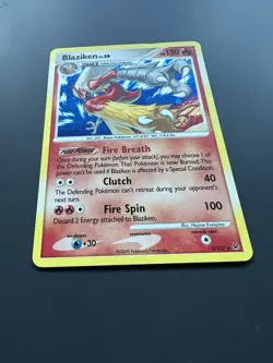 Blaziken - 3/127 - Holo Rare Platinum Base Set Pokemon TCG Card - Image 2