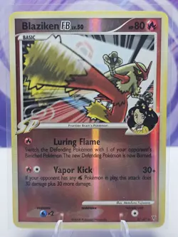 Blaziken FB Supreme Victors Reverse Holo Foil 2/147 2009 Pokemon Card - LP - Image 1