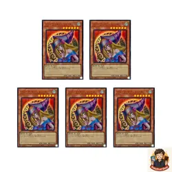 5 card Dark Magician Girl QCCU-JP002 Ultra Rare YuGiOh - Image 1