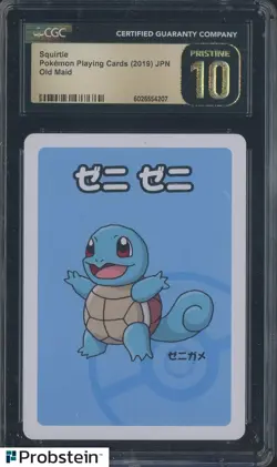 2019 Pokemon Playing Cards Japanese Old Maid Squirtle CGC 10 PRISTINE - Image 1