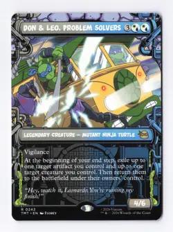 Don & Leo, Problem Solvers (Showcase) 242 R MTG Teenage Mutant Ninja Turtles TMT - Image 1