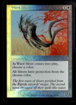 Ward Sliver FOIL Legions PLD White Uncommon MAGIC THE GATHERING CARD-MP - Image 1