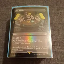 MTG - War Room 1068 PIP Launch Party FOIL Promo Borderless Fallout Near Mint - Image 1