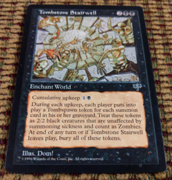 Tombstone Stairwell – Mirage 1996 | LP | Reserved List | Zombie Enchantment MTG - Image 2