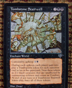 Tombstone Stairwell – Mirage 1996 | LP | Reserved List | Zombie Enchantment MTG - Image 3