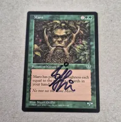 UNPLAYED SIGNED NM Magic the Gathering MTG Maro Mirage STUART GRIFFIN EDH VTG - Image 1