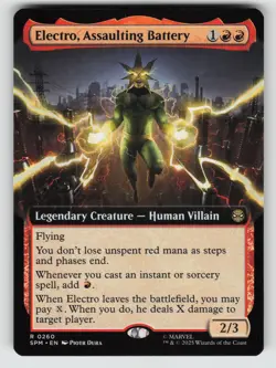 Electro, Assaulting Battery (Extended Art) *Non-Foil* SPM 260 NM - Image 1