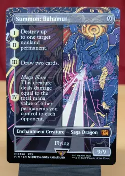 Summon: Bahamut (Borderless) #0356- Final Fantasy Regular -NM - Image 1