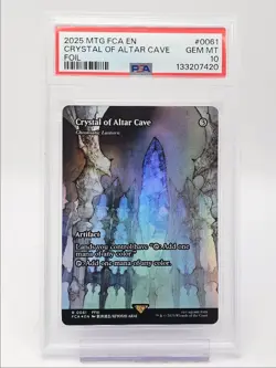 CRYSTAL OF ALTAR CAVE 2025 MAGIC FINAL FANTASY THROUGH AGES FOIL PSA 10 Q6712 - Image 1