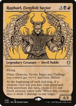 Raphael, Fiendish Savior Showcase Foil - Commander Legends: Battle For Baldur'S - Image 1