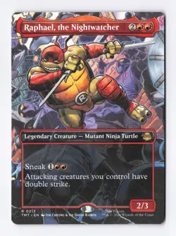 Raphael, the Nightwatcher (Borderless) 0213 MTG Teenage Mutant Ninja Turtles TMT - Image 1