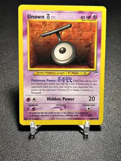 2000 Pokemon TCG Neo Destiny Unown (T) Unlimited 88/105 - LP - Image 1