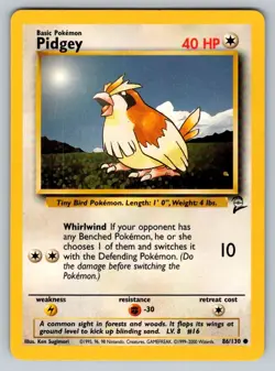 Pokemon TCG Base Set 2 Pidgey 86/130 - Image 1