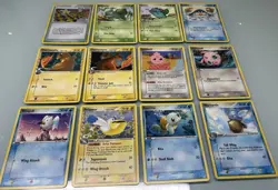 Pokemon TCG - Vintage Crystal Guardians Bulk + Holo Trainer Lot - 12 Cards - Image 1