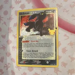 pokemon umbreon star celebrations classic collection holo 17/17 70hp - Image 1