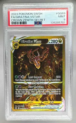 5701 Giratina VSTAR 2023 Pokemon Sword & Shield Crown Zenith #GG69 PSA 9 - Image 1
