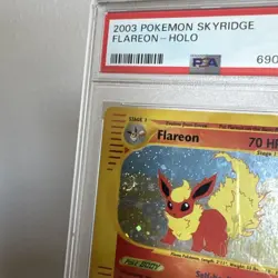 2003 POKEMON SKYRIDGE #H7 FLAREON-HOLO PSA 7 WITH FULL AND HALF SWIRL IN HOLO - Image 3