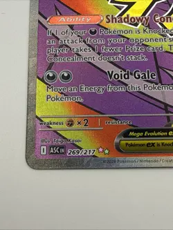 Pokemon TCG Mega Gengar EX Full Art Ascended Heroes 269/217 Holo 350HP - Image 4