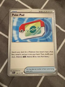 Poke Pad 198/217 Ascended Heroes Pokemon Trainer Mint/NM Non Holo - Image 3